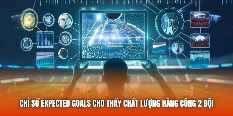 Chỉ số Expected Goals cho thấy chất lượng hàng công 2 đội
